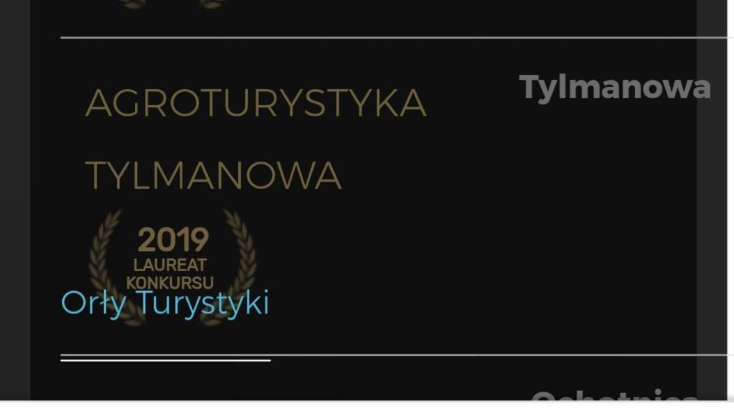 Agroturystyka Tylmanowa Kültér fotó
